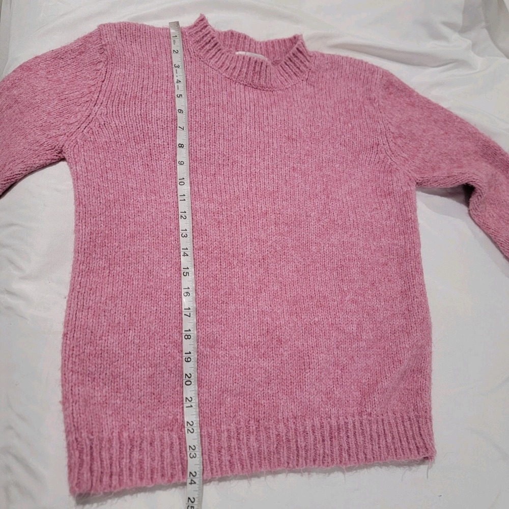 Vintage Womens Sweater Size Small Wool Blend Pink Soft Girl Ballerina Cozy Knit - Picture 5 of 6